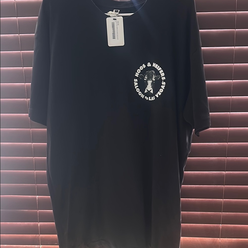 Black Short Sleeve Crew Neck Tee